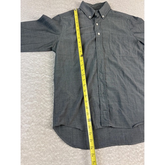 Civic by Taylor Stitch Shirt Mens 40 Gray Button Down Merino Wool Long Sleeve - Picture 3 of 7